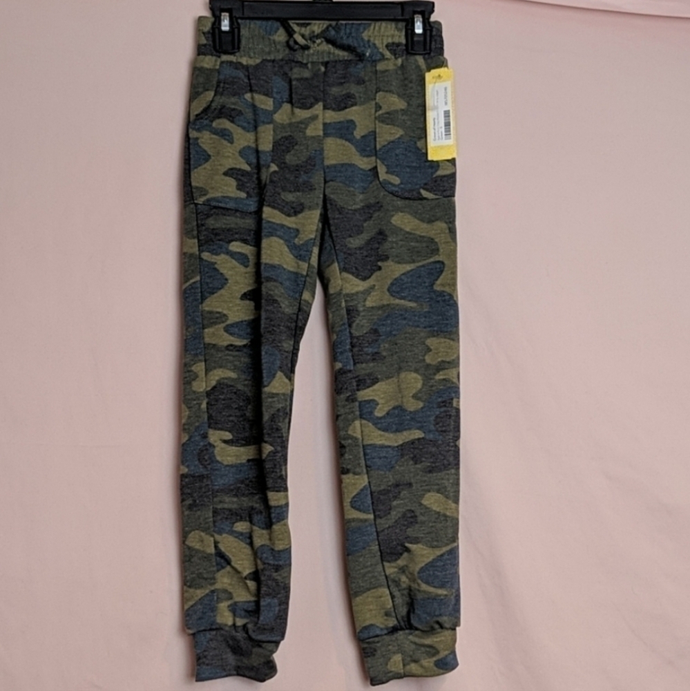 Crown of Hearts Kids Camouflage Terry Joggers